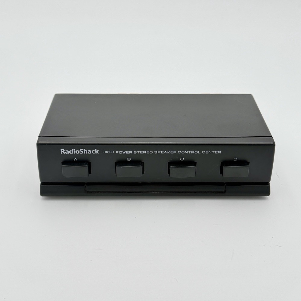 RadioShack Speaker Switch 40-244 High Power Stereo Control Center 4 Way Selector